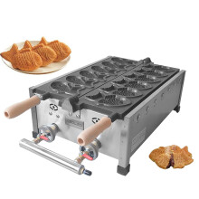Xeoleo Fish-Shaped Taiyaki Waffle Maker - LPG Gas, Non-Stick, 6-Model Commercial Dessert Cooking Pan