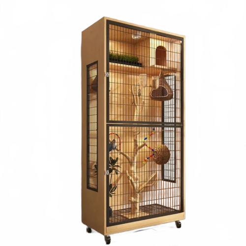 Picture of Premium Acrylic Outdoor Aviary Bird Cage with Feeder - Versatile ...