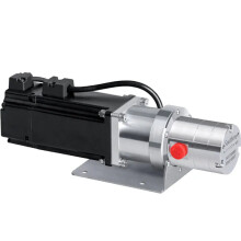 Hoogprecisie magnetische aandrijving tandwielpomp met servomotor - 0-20 bar druk, 0-5000 ml/min flowbereik, viscositeitsbereik van 0,3-10.00