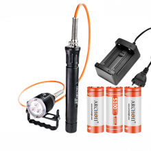 DH30 II Tauchlampe 3600LM Höhlentauchen Licht - Robot Lighting Canister Taschenlampe für Unterwasser 100 m Tauchgang, Jagd & Outdoor - Abenteuer