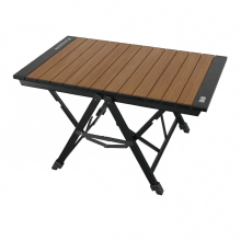Zwarte Deer Aluminium Legering Draagbare Opvouwbare Camping Tafel - Multifunctioneel, Verstelbare Hoogte, Snel Open voor Buitenpicknick en A
