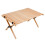 Compact Ash Wood Roll-Up Camping Table - Portable Outdoor Folding Design 1
