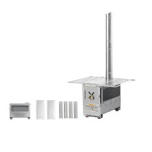 Naturehike Tragbarer Edelstahl - Doppel - Flügel - Feuerstelle für Outdoor - Camping, Grill und Zeltkochen