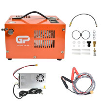 Portable 4500 PSI PCP Air Compressor with 12V Car Transformer for Airgun & Diving Tanks