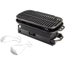 Sportsman's Pro 19x38 Inch draagbare kampeerbarbecue - Ideaal voor outdoor avonturen