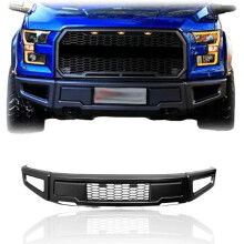 Ford F150 Zwart Stalen Voorbumperbescherming - Spedking Hoogwaardige 4x4 Offroad Auto Accessoire