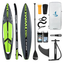 Opblaasbare Stand-Up Paddleboard met Antislip Dek en Complete SUP-accessoires voor Jongeren en Volwassenen - Perfect voor Buitenwateractivit