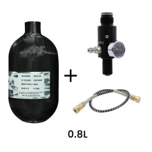 800Cc Kohlefaser Hochdruck - Tauchflasche mit Regulierventil - 4500psi/300bar Kapazität