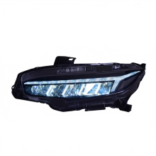 Honda Civic 11e generatie koplampen: Civic X DRL, richtingaanwijzer, dim- en grootlicht projectorlens 2016-2021