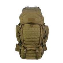 50 - Liter - Molle - Wanderrucksack mit internem Rahmen und Regenschutz für Camping, Backpacking und Reisen