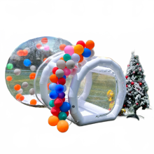 Kristallklarer aufblasbarer Blasen - Zelt mit Gebläse - Perfekt für Kinderpartys, Hochzeiten und Feiertagsspaß!