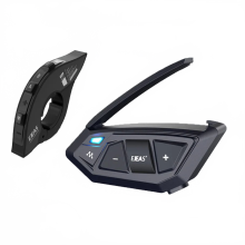 Ejeas MS20 Motorrad - Mesh - Intercom – IP67 wasserdichtes Bluetooth - Helm - Headset für 20 Fahrer mit Fernbedienung