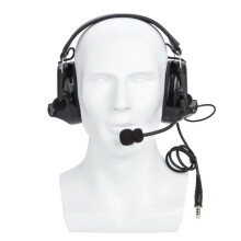 Fortschrittliches geräuschunterdrückendes Aviator - Piloten - Headset mit U94 PTT für Motorola XIR P8268 - Premium - Hörschutz & Schießkopfhörer