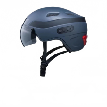 Smart Adult Helmet with 1080p 60fps Sports Camera, Bluetooth, Turn Signal Tail Lights, and Flashing Riding Recorder