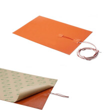 Hoogvermogen siliconen verwarmingmat voor 3D-printers - 110V, 960W, 300x700mm met plaklaag en 100k thermistor