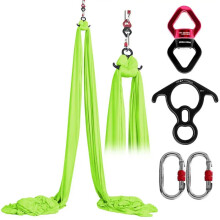Aerial Yoga Silks Set - 3 - Meter Low - Stretch Hängematte mit Zubehör für Inversion und Fly Fitness