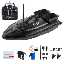 Flytec 500m Remote Control Fishing Bait Boat with Dual Motors, Fish Finder, 1.5kg Load Capacity & LED Lights