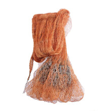 Lawaia Orange Multi-Strand Braided Hand Cast Fishing Net with Galvanized Chain
