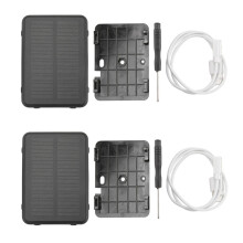 Dual-Pack RF V34 Waterproof Solar GPS Tracker with 9000mAh Battery for Livestock - GSM, WiFi, Voice SOS Alarm & Free Tracking Platform