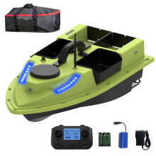 600m Wireless GPS RC Bait Boat with 4 Containers - 2kg Load Capacity Fishing Feeder