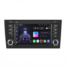 Junsun Wireless CarPlay - und Android Auto - Radio für Audi A6 C5 (1997 – 2004) - Intelligentes RDS, Bluetooth, Wi‑Fi, 2 - DIN - System