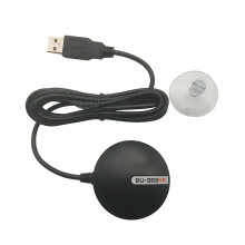 5Er - Pack Globalsat BU353N5 wasserdichter USB - GPS - Empfänger mit magnetischem USB - G - Maus, SIRF - Technologie - Ersatz für BU353S4