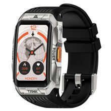 Kospet Tank X2 Ultra GPS Smartwatch für Männer - 3D - gebogener Bildschirm, Kompass, Gehäuse aus Edelstahl, Höhenmesser, AMOLED - Display