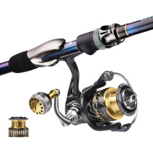 High-Performance HiStar Magic Hand Rod Combo - Fast Action, Competitive Grade, High Carbon Fishing Pole with Spin & Baitcasting Reel Set