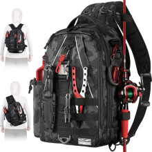 Ultieme Visrug Tackle Sling Bag met Hengelhouder - Perfecte Vliegvishengel Cadeau voor Mannen en Vrouwen