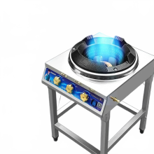 High-Efficiency Commercial Single Burner Gas Cooktop - Medium & High Pressure Liquefied Gas Stove for Energy-Saving Cooking