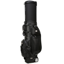 Premium PGM Microfiber Leather Aviation Golf Bag - Multifunctional & Telescopic Design