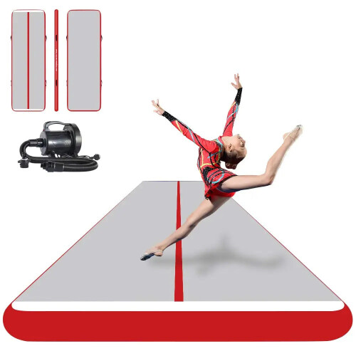 8M aufblasbare Turnhallen - Luftbahn mit elektrischem Pump - Robuste Tumbling - Matte für Training