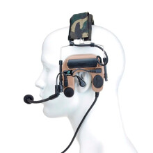 Z - TAC Tactical Headset Comta II: Geräuschunterdrückende Airsoft - Kopfhörer für Jagd und Walkie - Talkie - Zubehör