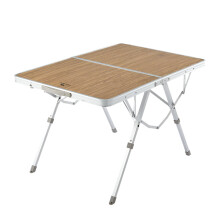Naturehike MDF draagbare aluminium frame kampeer tafel - opvouwbare picknicktafel 90x60x34-35cm, walnootkleur, perfect voor buitenbarbecues
