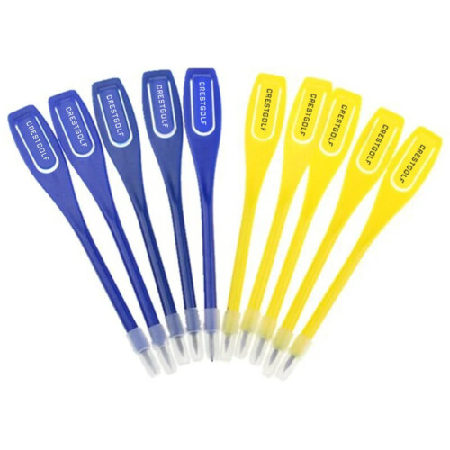 Set van 500 aangepaste logo plastic golfpotloden met clips - Ik Golfaccessoires