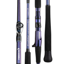 ECOODA Monster Jigging Rod - Full Fuji Parts, Single Section, EMJ Series, Spinning & Casting Options, Cross Carbon Boat Rod (1.55m/1.6m/1.68