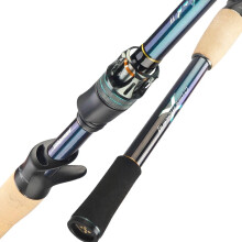 HiStar Magic Hand II Titanium Alloy Snelle Actie Hengel - Verstelbaar van 1,93m tot 2,28m, Hoog Koolstof Spinning & Casting met DKK Guide Ri