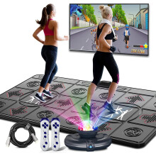 Draadloze dubbelgebruikers dansmat spel met bewegingssensor en antislip massage yoga pads voor tv en pc