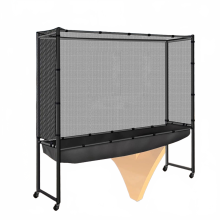 Mobile Table Tennis Ball Collection Net with Wheels for Easy Equipment Organization