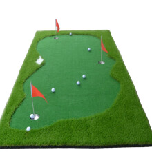 Premium 3-Gaten Indoor/Outdoor Golf Putting Green Mat - 100x300cm Oefenput voor Thuisgebruik