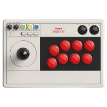 8BitDo Arcade Stick met Dynamische Knoptoewijzing en Ultimate Software - Turbo Bluetooth, 2.4G en Bedrade Verbinding voor Switch en Windows