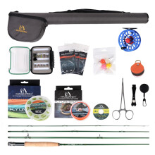 Maxcatch Premier Vliegvishengel & Molenkoffer Set - Complete Uitrusting voor Enthousiastelingen