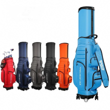 PGM Waterdichte Golf Standtas met telescopisch ontwerp - Universele 4-wiel reis tas voor heren en dames, verkrijgbaar in 6 kleuren met regen