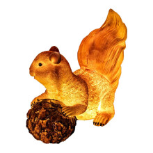 Waterproof Outdoor Cartoon Squirrel Garden Chandelier - Creative Design with Glowing Animal Model Lights for Scenic Courtyard Parks
