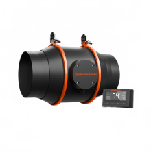 Spider Farmer Slimme Inline Ventilator met Temperatuur- en Vochtigheidsregeling voor Kweektent Kit - Verkrijgbaar in 4-inch en 6-inch maten