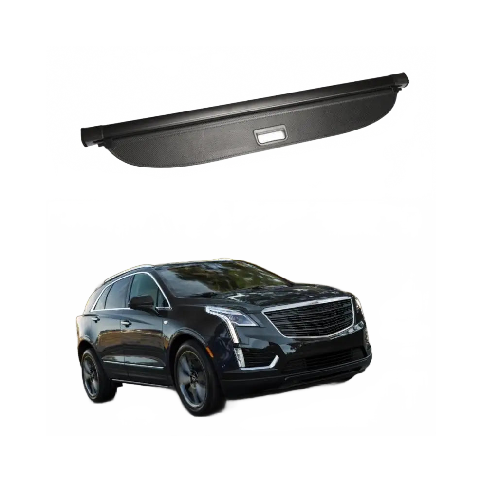 Cadillac Xt5 Canvas Retractable Cargo Cover - Rear Trunk Shade Black 7445027690675