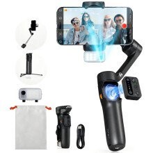 Hohem V3 Smartphone Stabilisator met AI Gezichtsvolging: 3-Axis Gimbal & Ingebouwde Selfie Stick voor iPhone 16 & Samsung