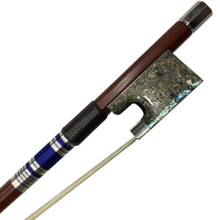 Professional Pernambuco Violin Bow - Ebony Frog, Well-Balanced, Round Design