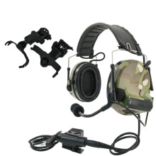 Tac Sky Comta 2 taktisches geräuschunterdrückendes Airsoft - Headset mit U94 PTT und ARC - Schienenadapter