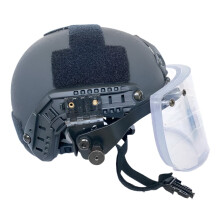 Fortschrittlicher militärischer taktischer kugelsicherer Helm mit hochtransparenter NIJ IIIA kugelsicherer Maske - UHMW PE Konstruktion